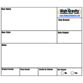 Label | Permanent Keg Label